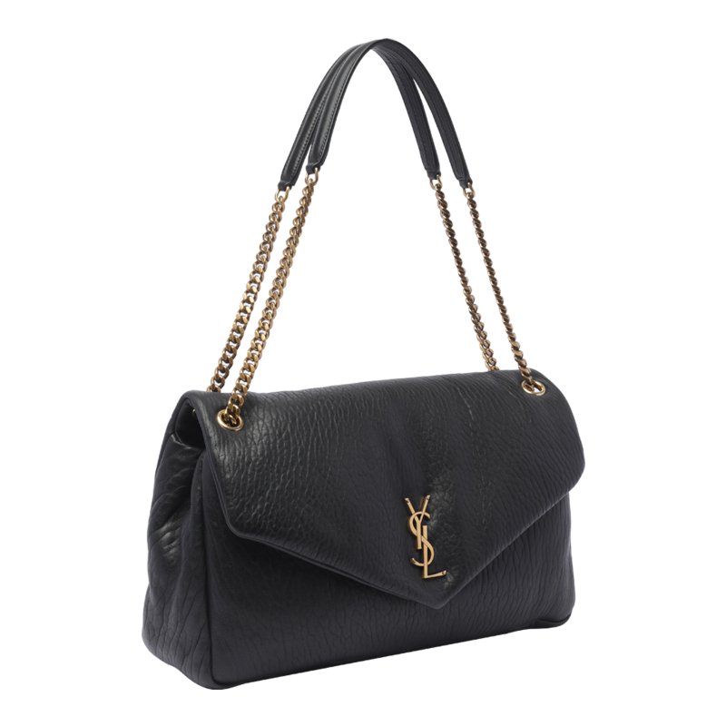 🎉新品好折扣✨Saint Laurent 777399 YSL 大款 Calypso 粒面小羊皮包 黑色-15