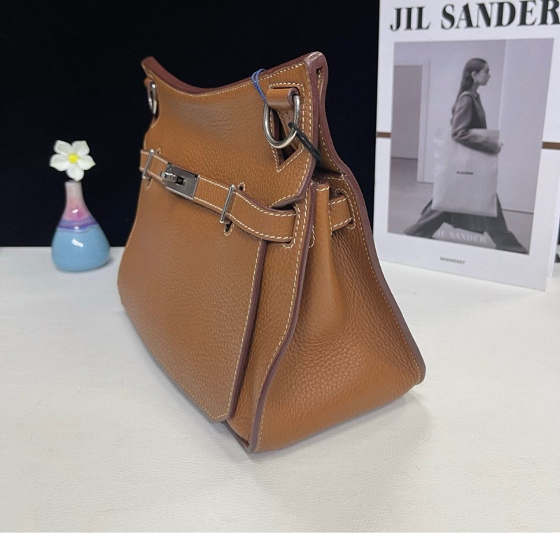 愛馬仕99新吉普賽 Jypsiere 28 37金棕色 TC皮 X刻 銀扣-4