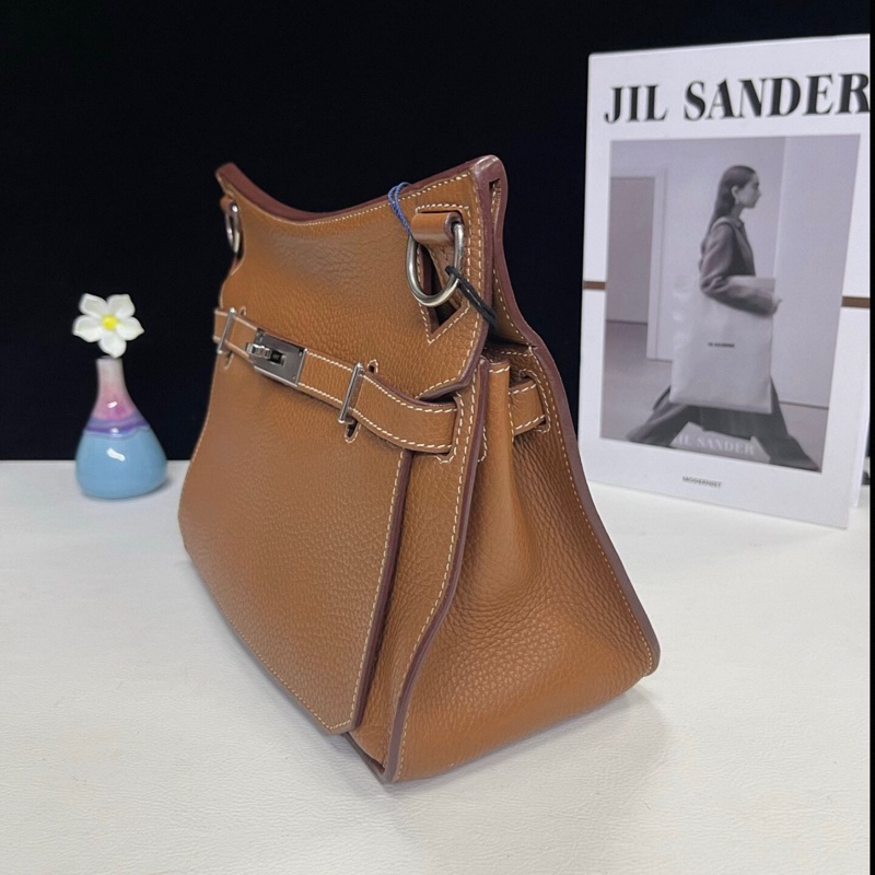 愛馬仕99新吉普賽 Jypsiere 28 37金棕色 TC皮 X刻 銀扣-5