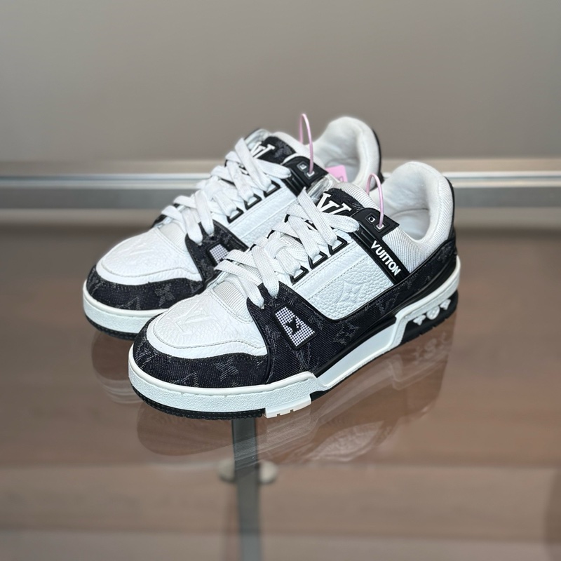 LOUIS VUITTON/路易威登 LV Trainer 黑白牛仔 尺碼/37碼 96❤️-0