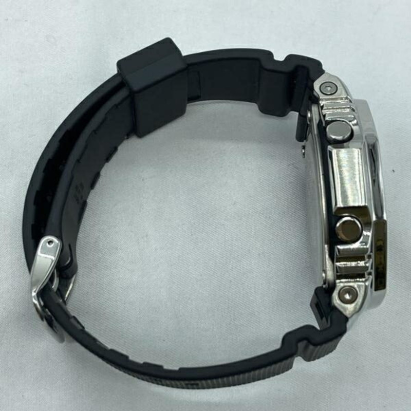 卡西歐 G-SHOCK 手錶 GM-2100-1AJF G-Shock 金屬錶圈 銀黑色-2