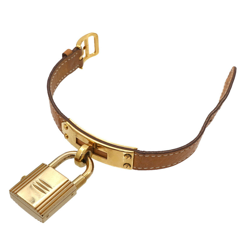 愛馬仕 Kelly 女士腕錶，金色石英錶，配 Cadena 錶帶-4