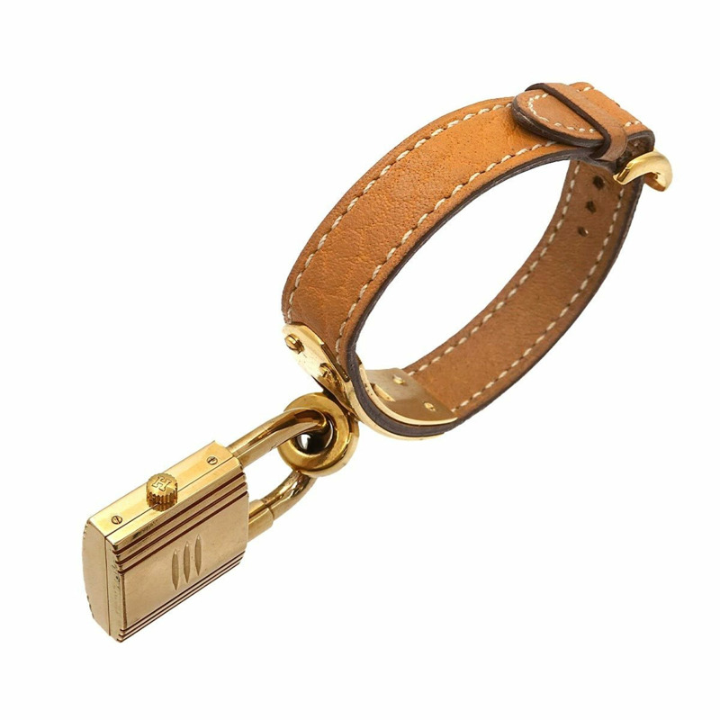 愛馬仕 Kelly 女士腕錶，金色石英錶，配 Cadena 錶帶-5