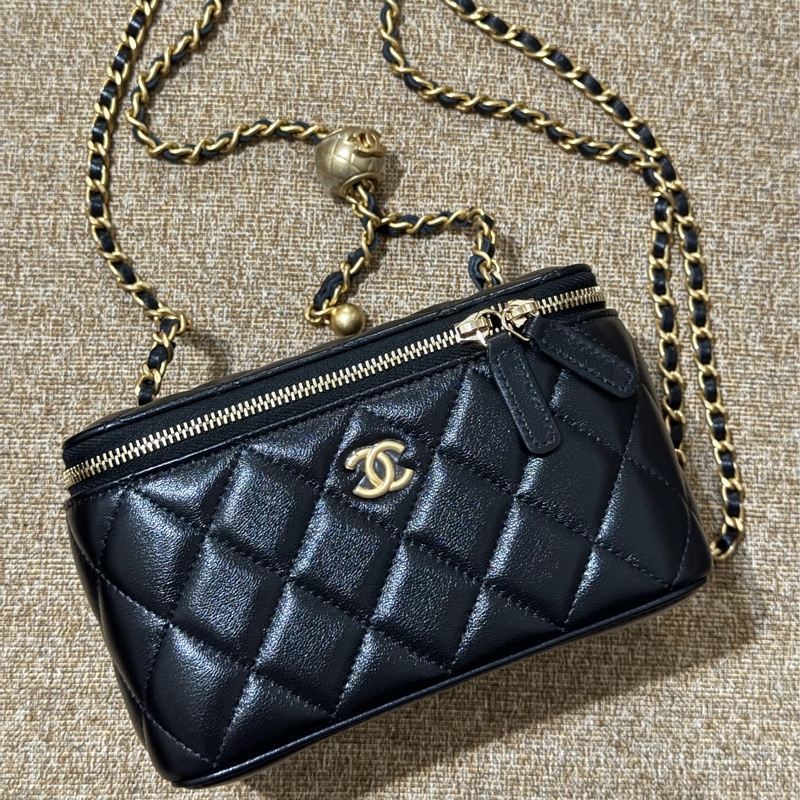 全新Chanel 24K金球長盒子-5