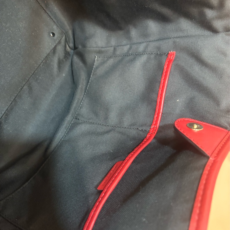 Burberry 經典托特包 肩背包 -戰馬格紋織布 拼接皮革-5