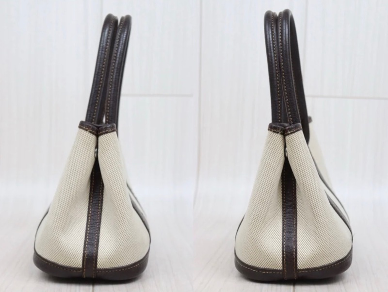 「JL精品代購」9新 Hermes 愛馬仕 Garden Party Neo 23 黑白熊貓 Mini花園 帆布-4