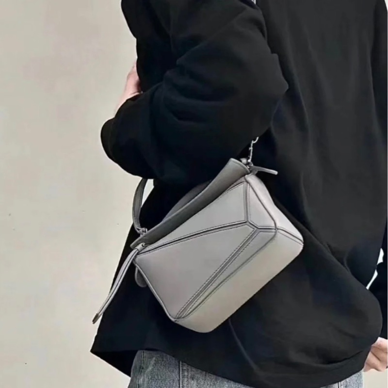 ✨ Loewe mini puzzle 珍珠灰🐚 全套 98新🆕-1