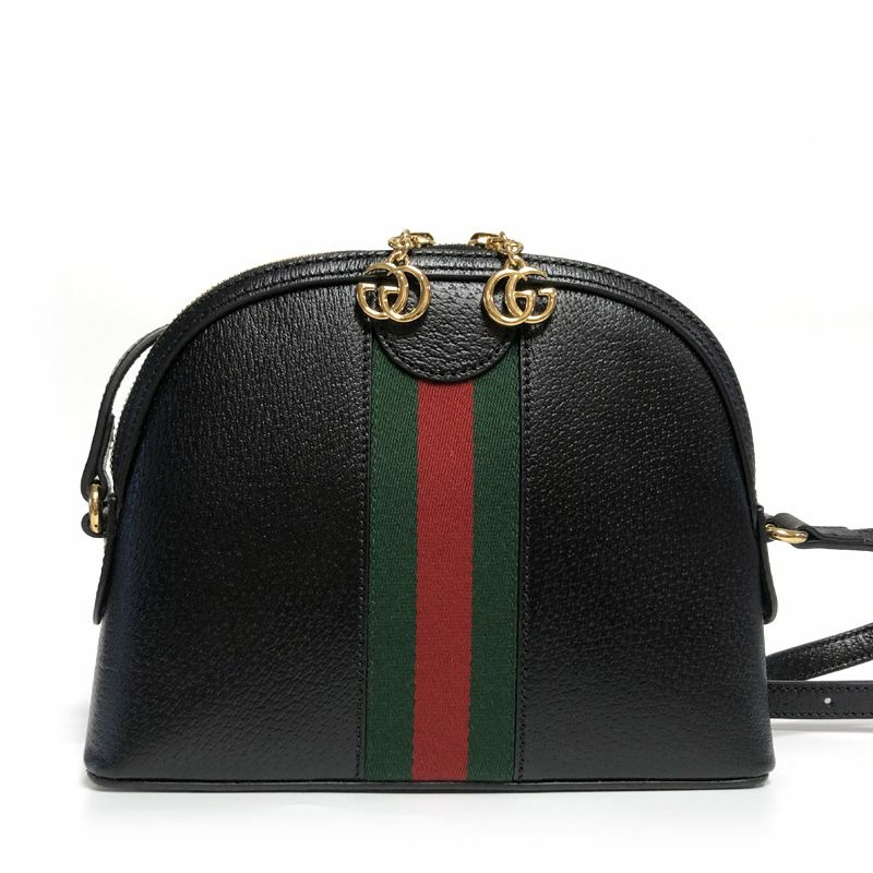 GUCCI Ophidia 黑色皮革小號肩背包 499621 1060-2