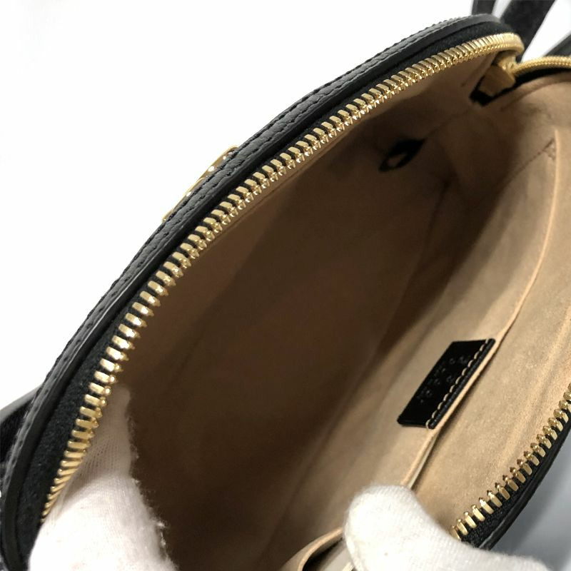 GUCCI Ophidia 黑色皮革小號肩背包 499621 1060-3