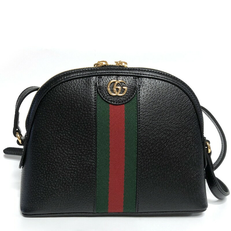 GUCCI Ophidia 黑色皮革小號肩背包 499621 1060-5