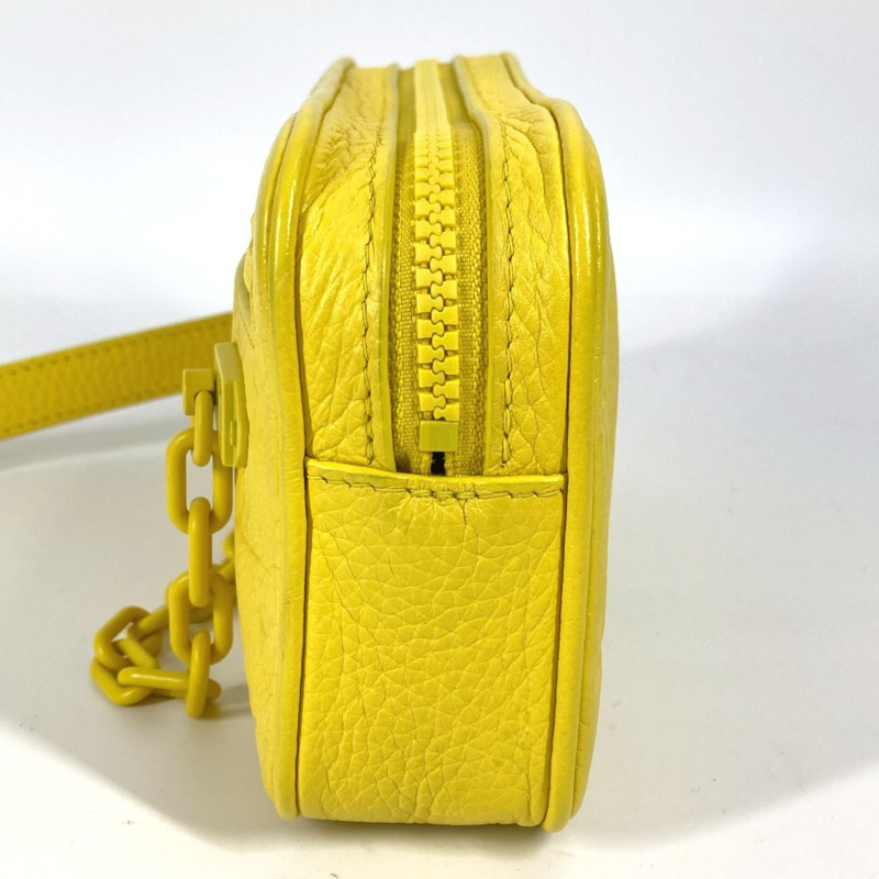 路易威登 M53554 Monogram Empreinte Pochette Volga 第二包鏈條手拿包 Taurillon 皮革男士黃色如新-2