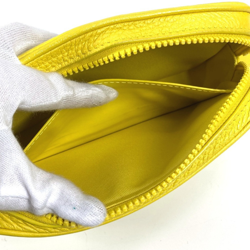 路易威登 M53554 Monogram Empreinte Pochette Volga 第二包鏈條手拿包 Taurillon 皮革男士黃色如新-9