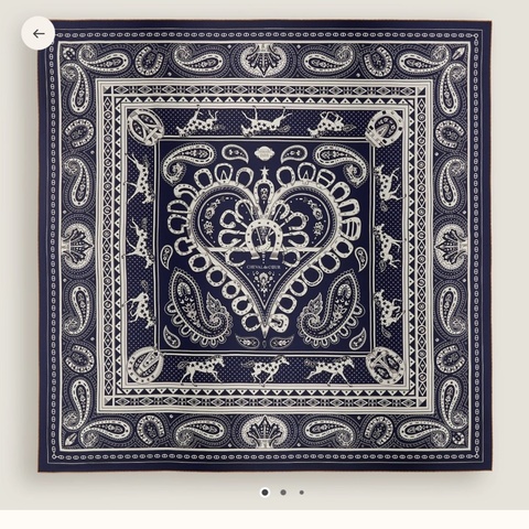 愛馬仕 披肩 Hermes Cheval de Coeur Bandana 140 全新未使用 專櫃售價48900