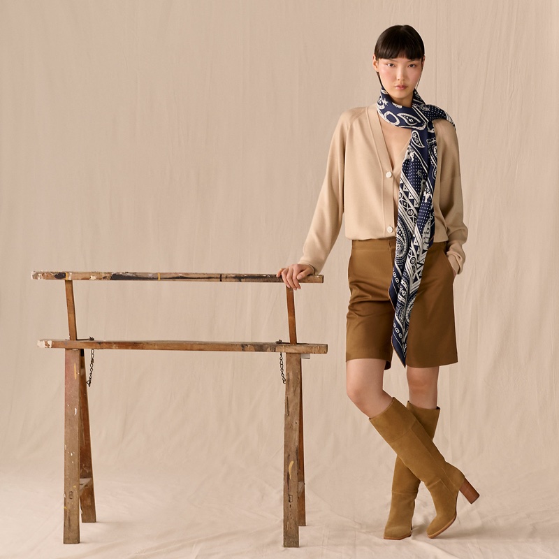 愛馬仕 披肩 Hermes Cheval de Coeur Bandana 140 全新未使用 專櫃售價48900-2