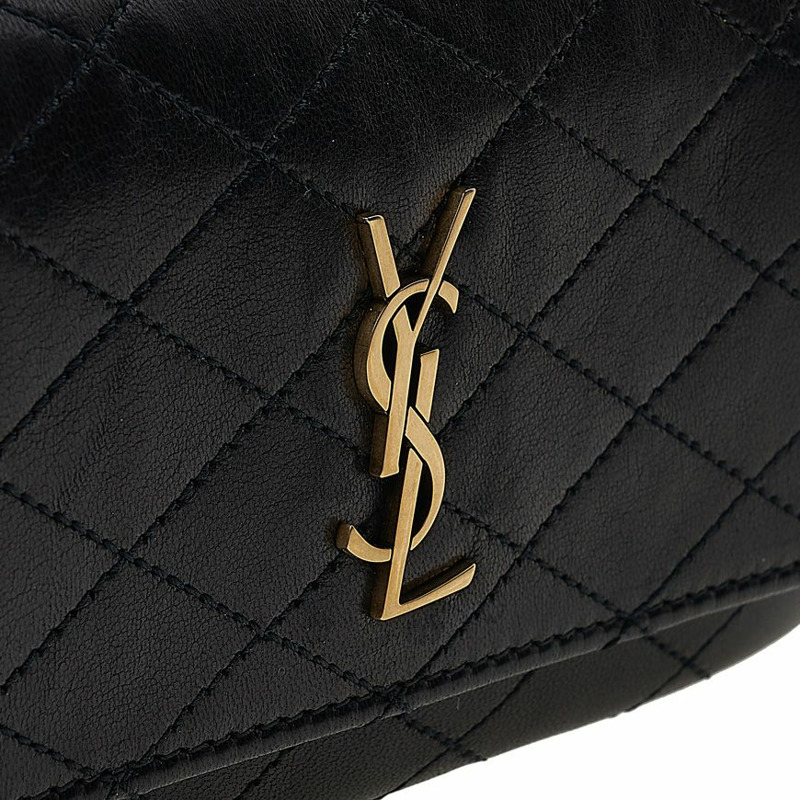 SAINT LAURENT 女士 Gabi 絎縫斜挎包-5