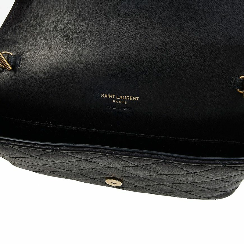 SAINT LAURENT 女士 Gabi 絎縫斜挎包-8
