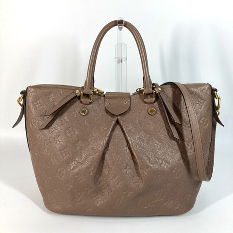路易威登 M42325 Monogram Empreinte Motherine MM 手提包 2WAY 肩背/斜背包 女士皮革 米黃色