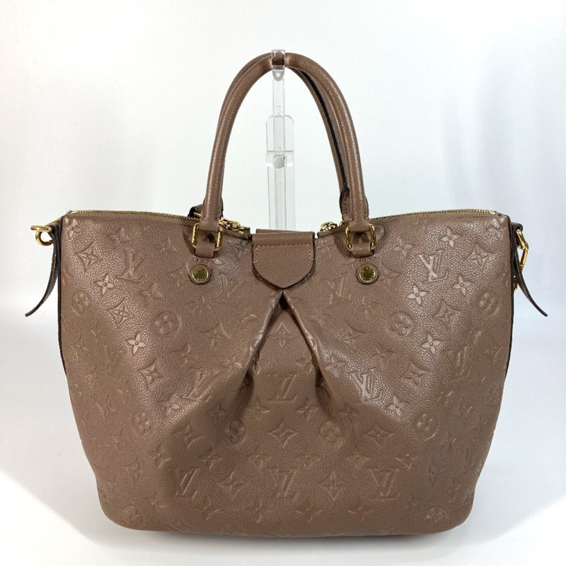 路易威登 M42325 Monogram Empreinte Motherine MM 手提包 2WAY 肩背/斜背包 女士皮革 米黃色-1