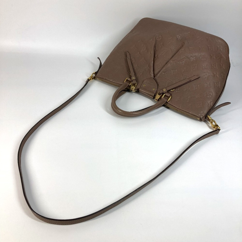 路易威登 M42325 Monogram Empreinte Motherine MM 手提包 2WAY 肩背/斜背包 女士皮革 米黃色-4