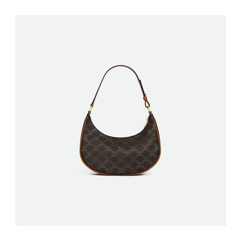 CELINE Triomphe 帆布小牛皮 棕褐色 193952BZJ.04LU-5