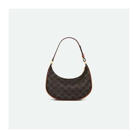 CELINE Triomphe 帆布小牛皮 棕褐色 193952BZJ.04LU