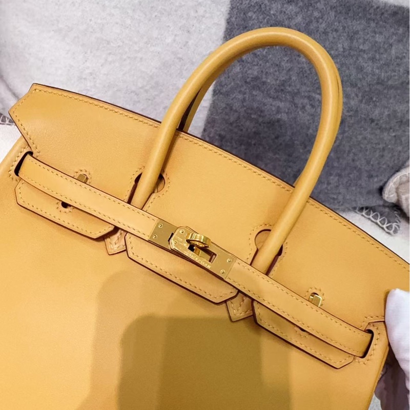 🌈Hermes🧡Birkin 25🧡2S芝麻色金扣🌟98.5新🌟Swift皮🌟有盒🧡愛馬仕🌟-1
