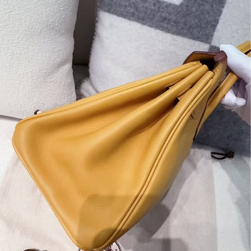 🌈Hermes🧡Birkin 25🧡2S芝麻色金扣🌟98.5新🌟Swift皮🌟有盒🧡愛馬仕🌟-3