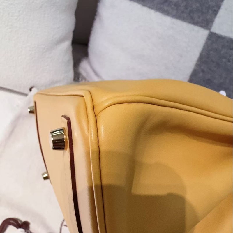 🌈Hermes🧡Birkin 25🧡2S芝麻色金扣🌟98.5新🌟Swift皮🌟有盒🧡愛馬仕🌟-5