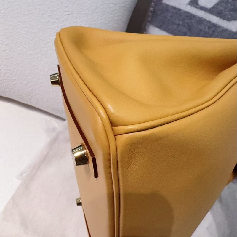 🌈Hermes🧡Birkin 25🧡2S芝麻色金扣🌟98.5新🌟Swift皮🌟有盒🧡愛馬仕🌟-6