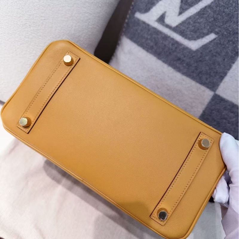 🌈Hermes🧡Birkin 25🧡2S芝麻色金扣🌟98.5新🌟Swift皮🌟有盒🧡愛馬仕🌟-7