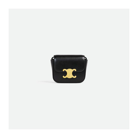 CELINE Mini Claude 亮面小牛皮黑 10I513DPV 38NO