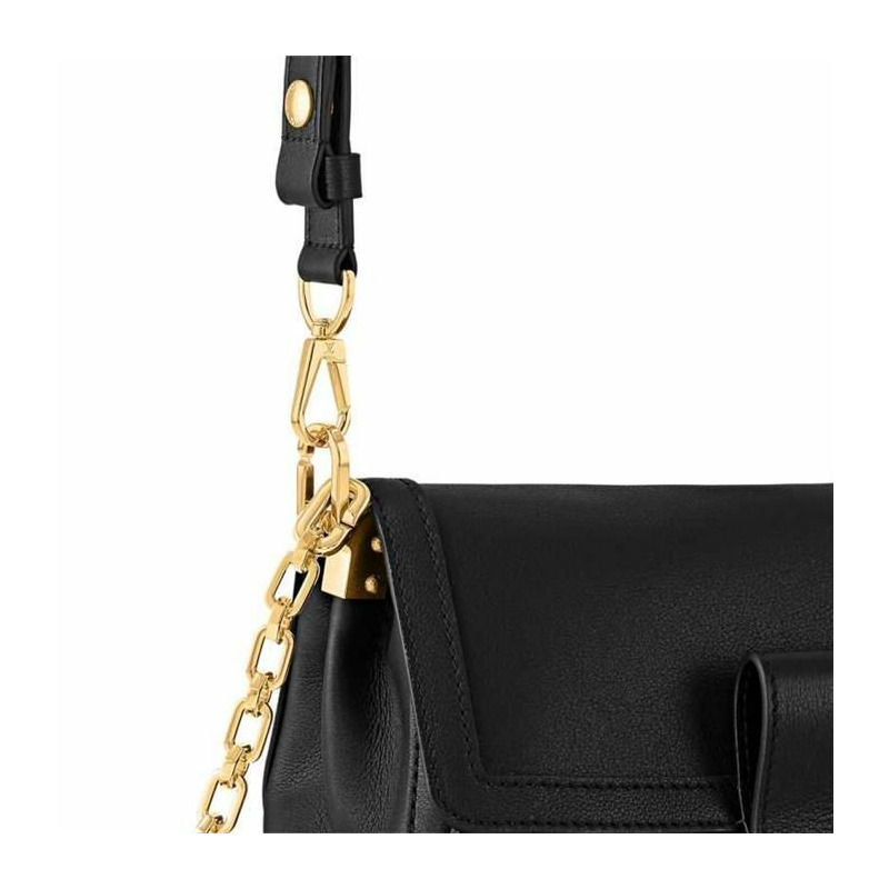 LOUIS VUITTON Dauphine Soft MM 黑色 M25209-11