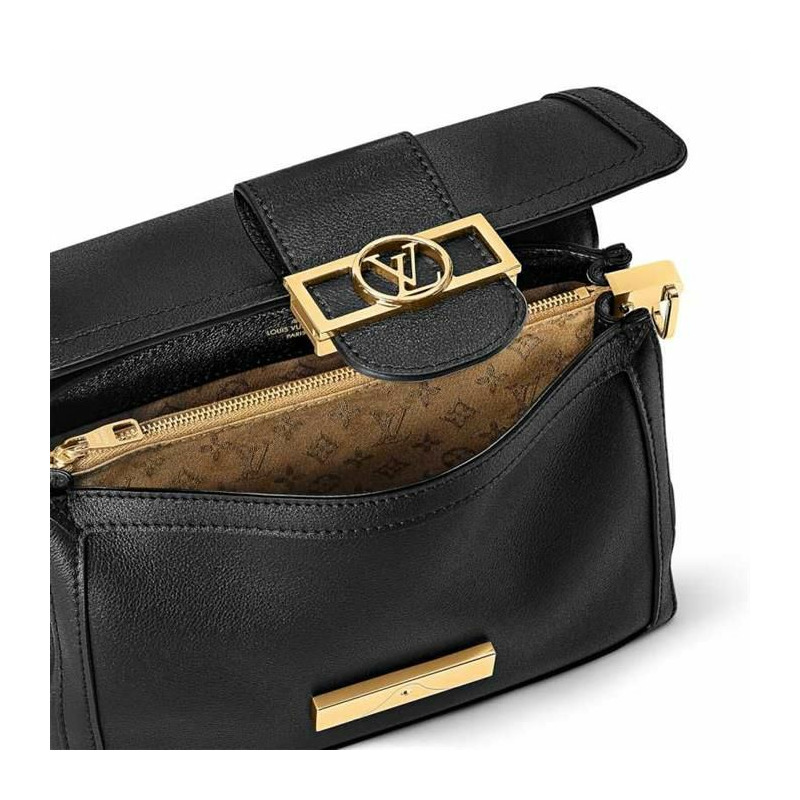 LOUIS VUITTON Dauphine Soft MM 黑色 M25209-12