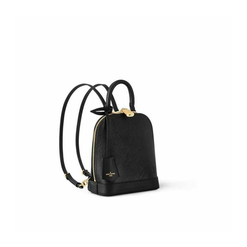 LOUIS VUITTON Alma 背包 Epi 黑色 M25103-0
