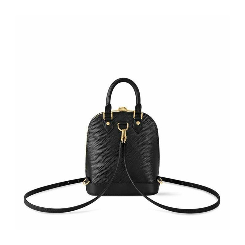 LOUIS VUITTON Alma 背包 Epi 黑色 M25103-11