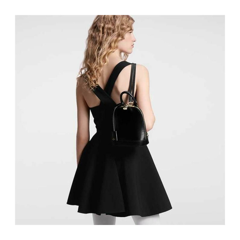 LOUIS VUITTON Alma 背包 Epi 黑色 M25103-12