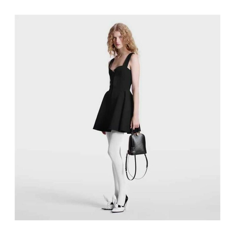 LOUIS VUITTON Alma 背包 Epi 黑色 M25103-14