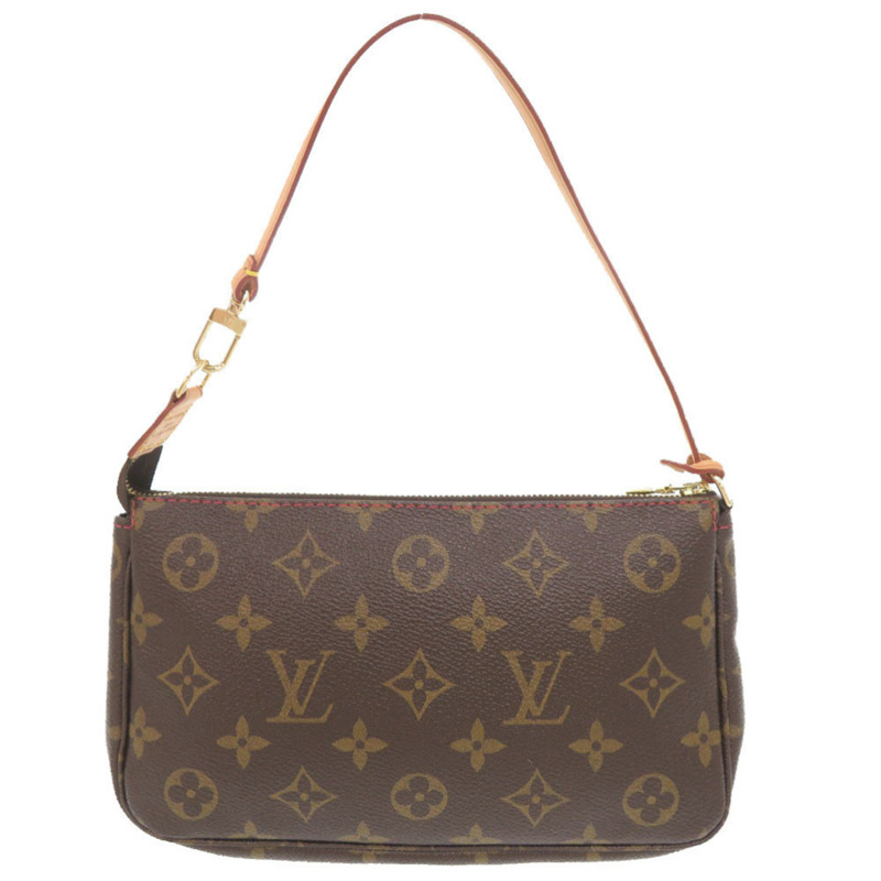 近全新 Louis Vuitton x Takashi Murakami Pochette Accessoires Monogram Cherry M95008 棕色手拿包 LV 1481-1