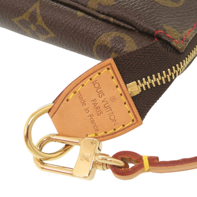 近全新 Louis Vuitton x Takashi Murakami Pochette Accessoires Monogram Cherry M95008 棕色手拿包 LV 1481-6