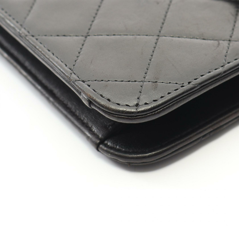 香奈兒 (CHANEL) Matelasse 羊皮單肩包，黑色，二手，女士款-7