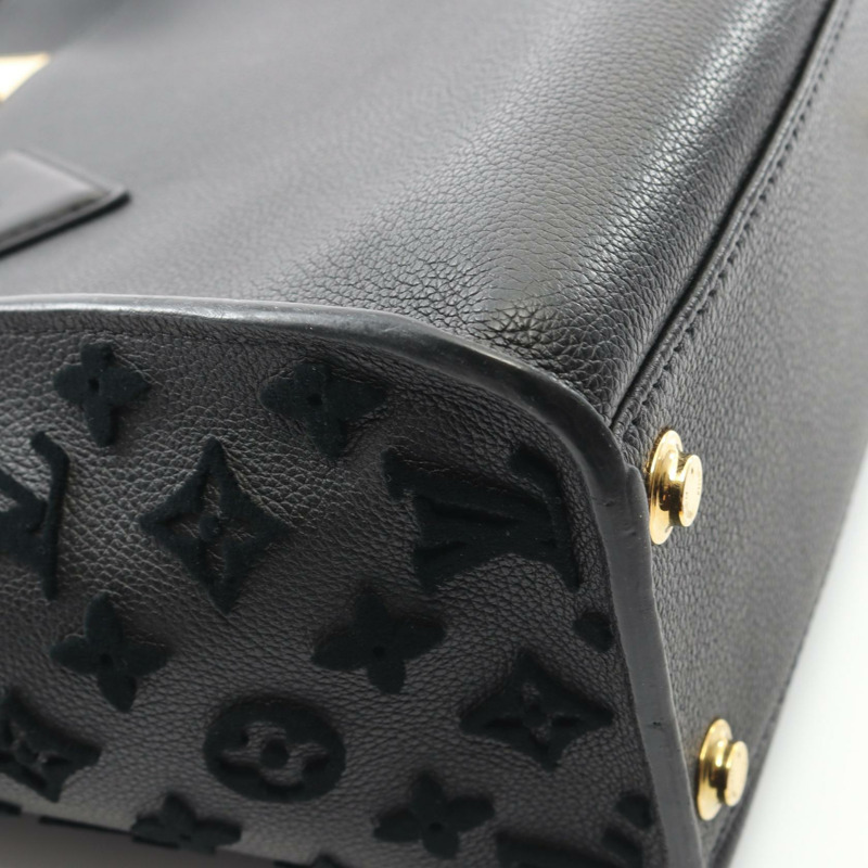 路易威登 On My Side MM Monogram Tufftage 黑色手提包 M53826 皮革 黑色 二手 女士-6