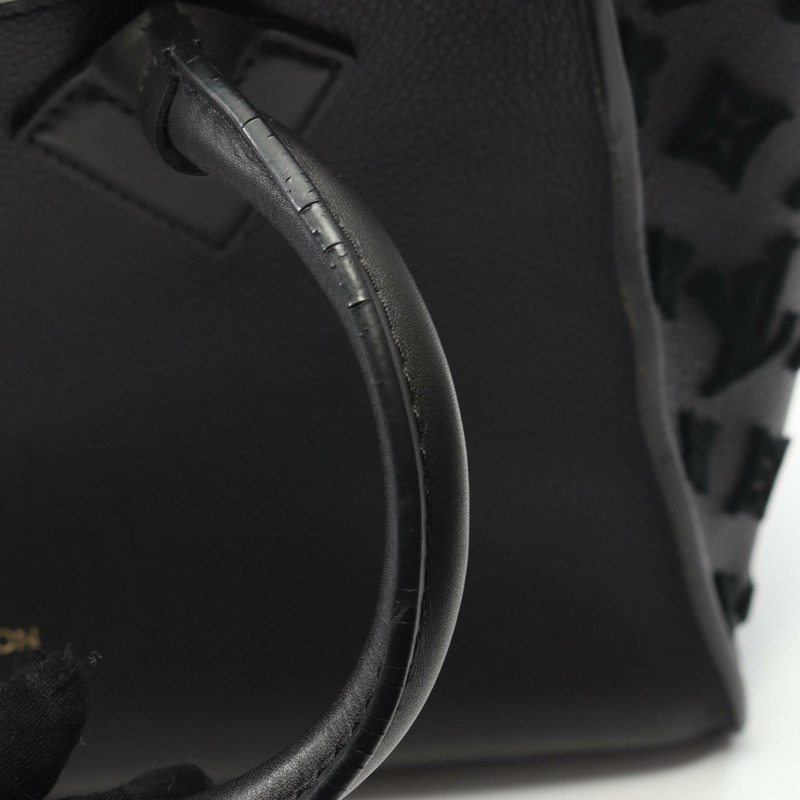 路易威登 On My Side MM Monogram Tufftage 黑色手提包 M53826 皮革 黑色 二手 女士-8