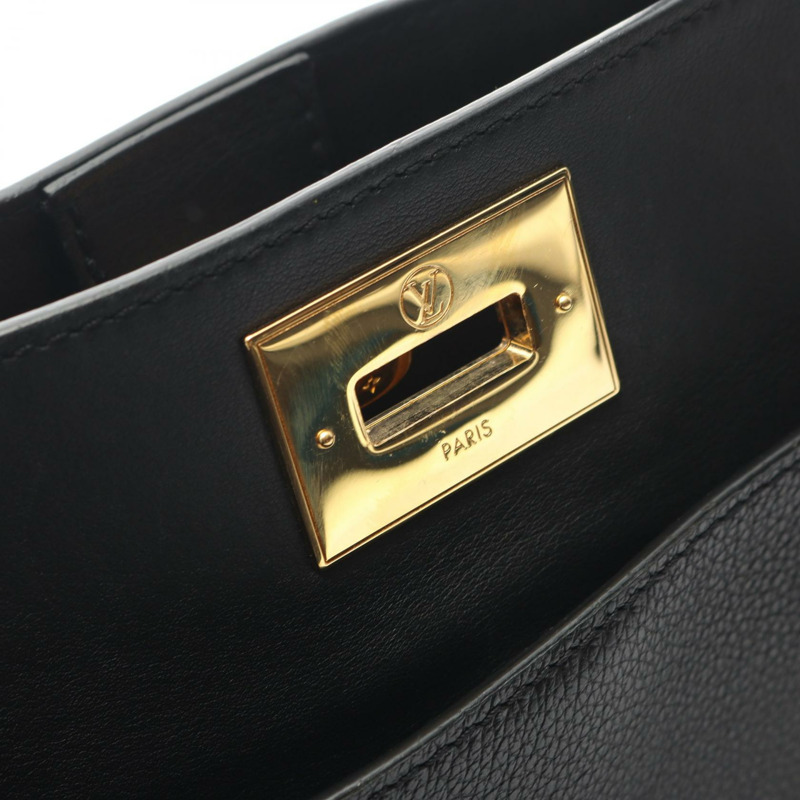 路易威登 On My Side MM Monogram Tufftage 黑色手提包 M53826 皮革 黑色 二手 女士-9