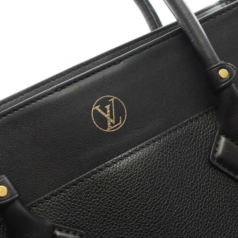 路易威登 On My Side MM Monogram Tufftage 黑色手提包 M53826 皮革 黑色 二手 女士-11