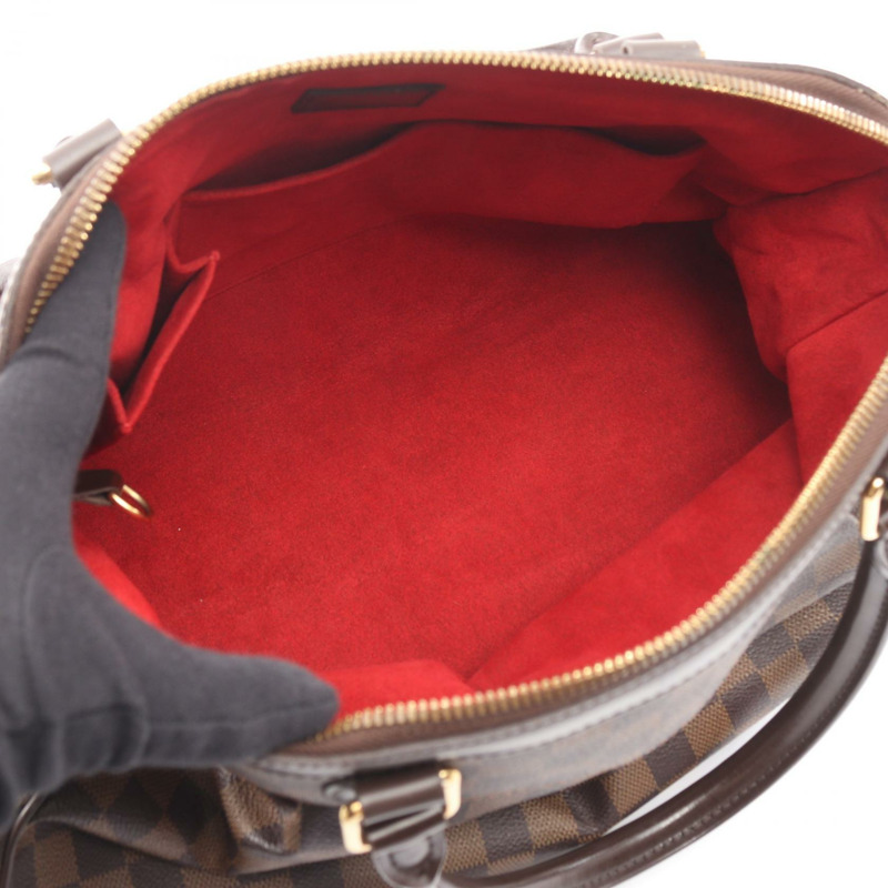 路易威登 Trevi GM Damier Ebene 手提包 N51998 PVC塗層帆布皮革棕色二手女士-2