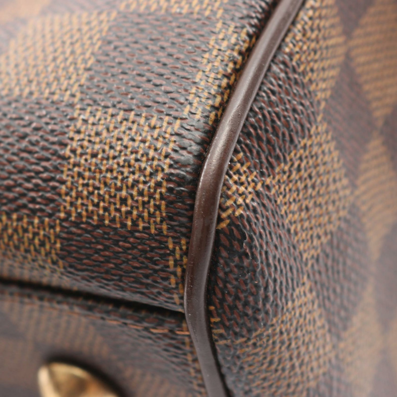 路易威登 Trevi GM Damier Ebene 手提包 N51998 PVC塗層帆布皮革棕色二手女士-6