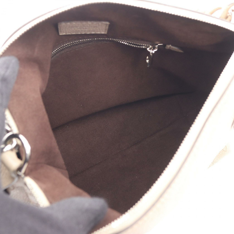 路易威登 Babylon ChainBB Mahina Galet 手提包 M51224 皮革 米色 米色 二手 女式-2