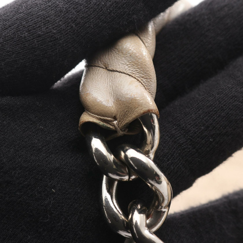 路易威登 Babylon ChainBB Mahina Galet 手提包 M51224 皮革 米色 米色 二手 女式-10