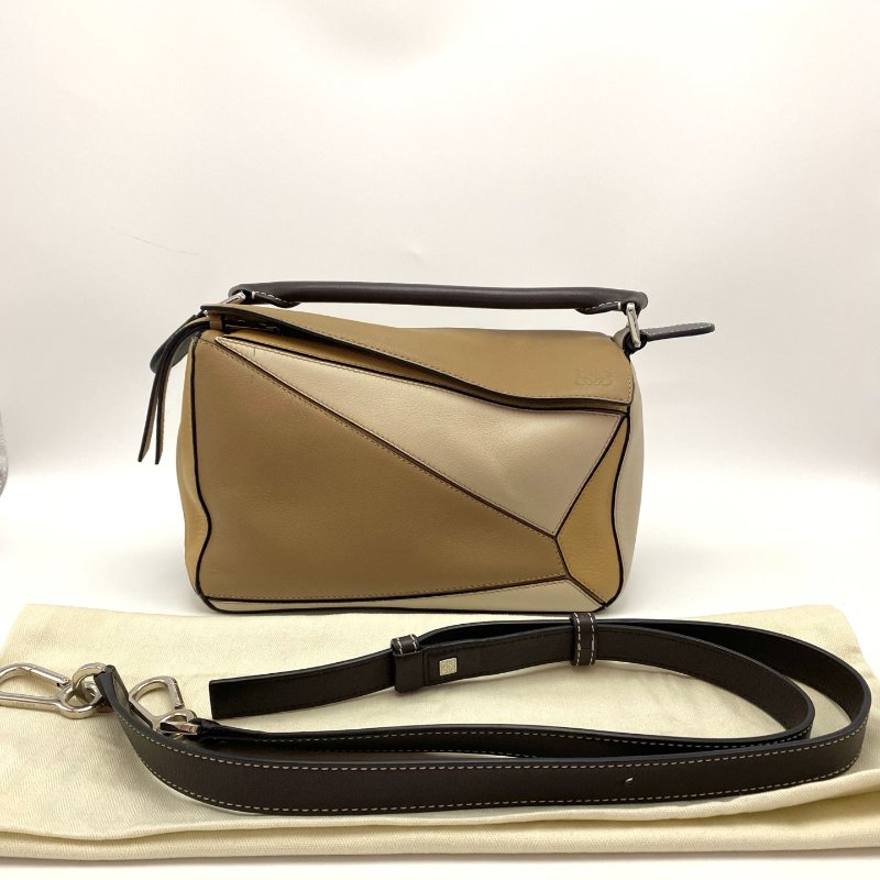 LOEWE Puzzle 拼圖小號手提斜背包25*15*10 98新配件塵袋-1