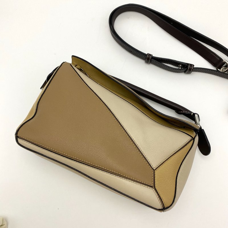 LOEWE Puzzle 拼圖小號手提斜背包25*15*10 98新配件塵袋-3